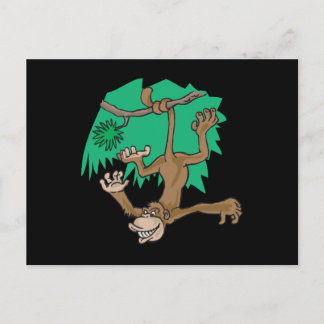 in einem Baum hängend Postkarte