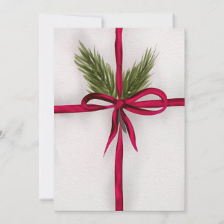 In einem Bow auftauchen Feiertagskarte