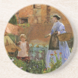 In einem Garten in Cookham von George John Pinwell Getränkeuntersetzer