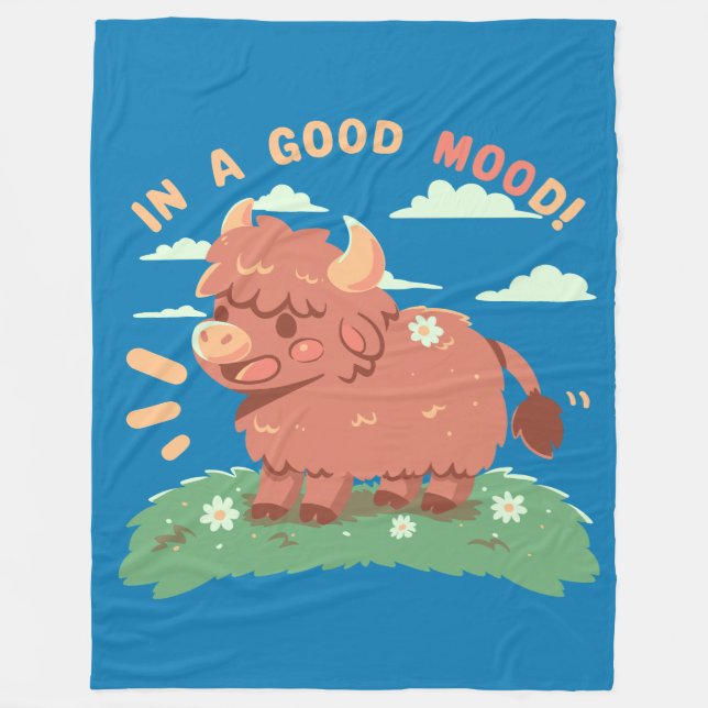 In einem guten MOOd Fleecedecke (Vorderseite)