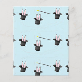 In einem Hut mit Zauberstab blau sonnen