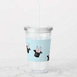 In einem Hut mit Zauberstab blau sonnen Acryltrinkbecher