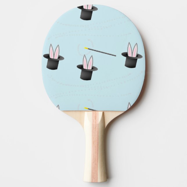 In einem Hut mit Zauberstab blau sonnen Tischtennis Schläger (Vorderseite)