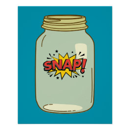 In einem Jar - Comic Pop Art Design Poster