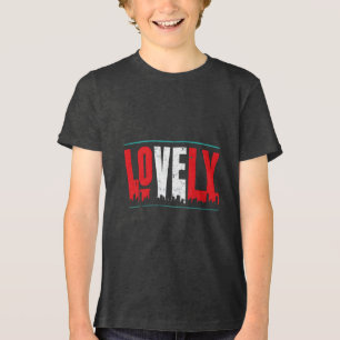 In einem kühlen stilisierten Design Tri-Blend Shirt