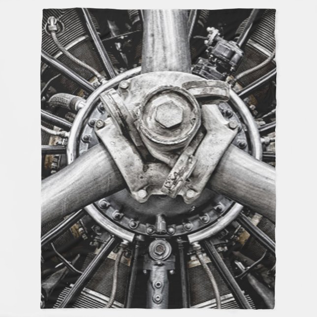 In einem Propeller Fleecedecke (Vorderseite)