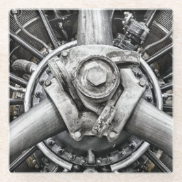 In einem Propeller Glasuntersetzer