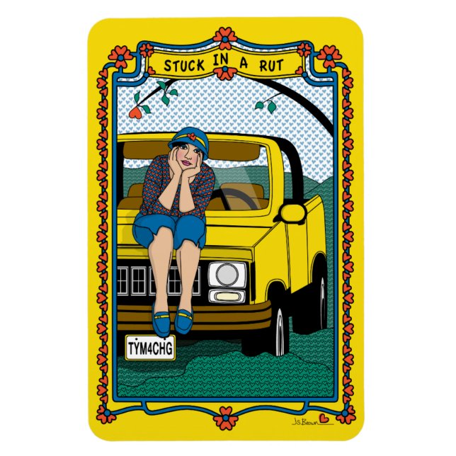 In einem Rut_B_4x6-Kühlschrank stecken Magnet (Vertikal)