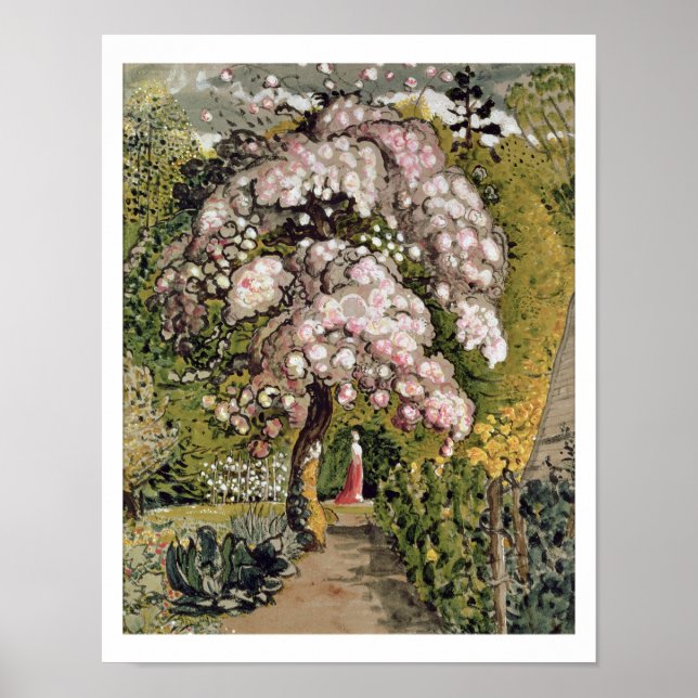 In einem Shoreham Garden (w/c) Poster (Vorne)