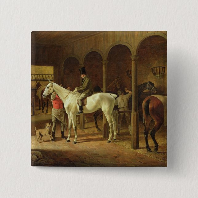 In einem Stall Button (Vorderseite)