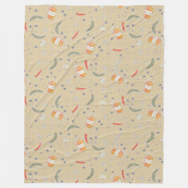 In einem Stapel Fleecedecke (Vorderseite)