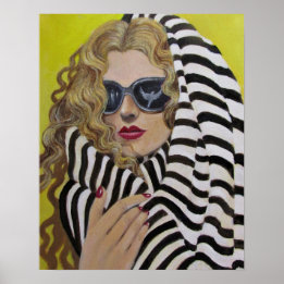 In einem Strandhandtuch/Poster eingepackt Poster