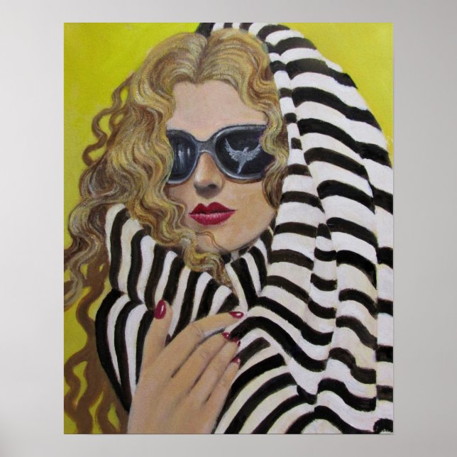 In einem Strandhandtuch/Poster eingepackt Poster (Vorne)