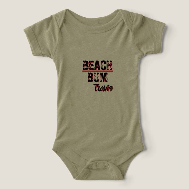 In einem Stück steht "Beach Bum" (Design Vorderseite)