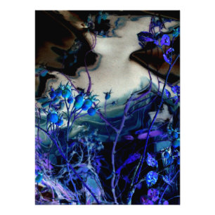 "In einem Traum" Abstrakte, digital veränderte Ros Fotodruck