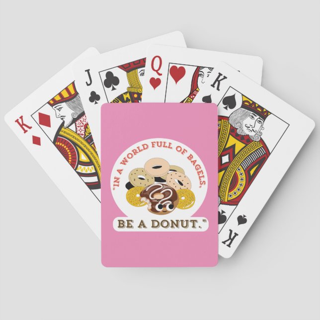 IN EINEM WORT VON BAGELS, SEIN EIN SPENDE SPIELKARTEN (Rückseite)