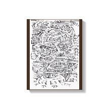 In einem Zwischen-Ort-Farbton zeichnend India