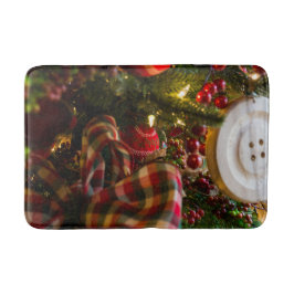 In einen Weihnachtsbaum Badematte