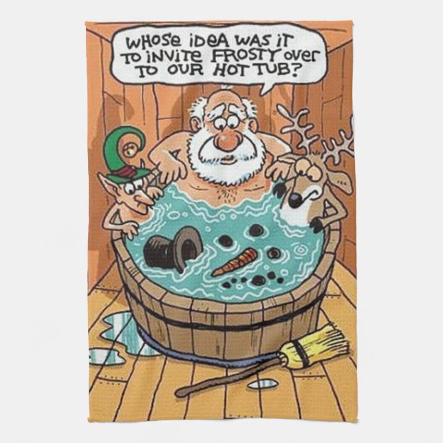 In einer Hot Tube eiskalt Geschirrtuch (Vertikal)