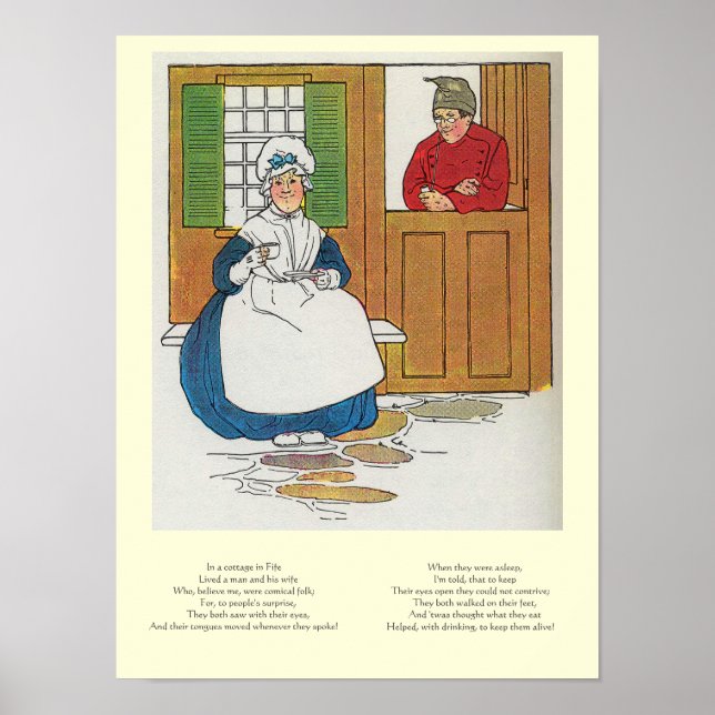 In einer Hütte in Fife lebte ein Mann und seine Eh Poster (Vorne)