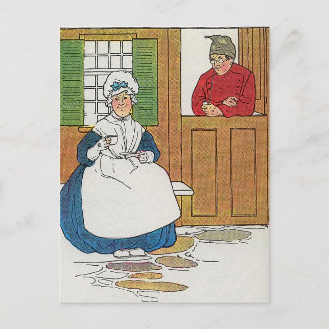 In einer Hütte in Fife lebte ein Mann und seine Eh Postkarte (Vorderseite)