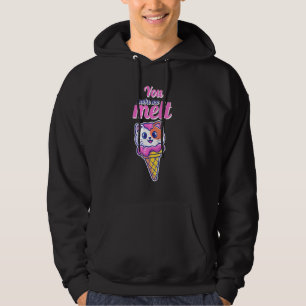 In einer Kone, die Sie mir Schmelze Eiscreme Liebe Hoodie