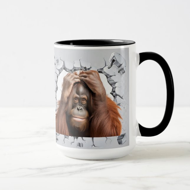 in einer Mauer gefangen Tasse (Rechts)