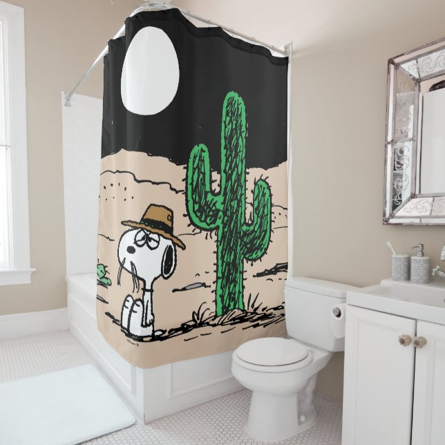 In einer Mondlichtwüste Duschvorhang (Beispiel)