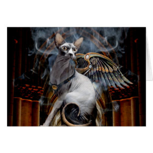 In einer Rauchwolke erscheint er - Karte