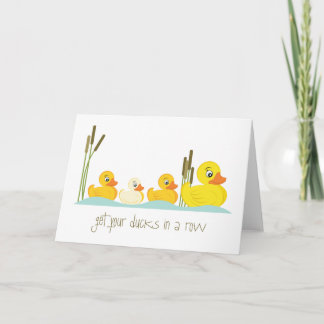 in einer Reihe Karte