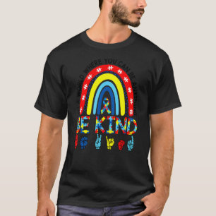 In einer Welt Autismus-Bewusstsein Sei nett Regen T-Shirt