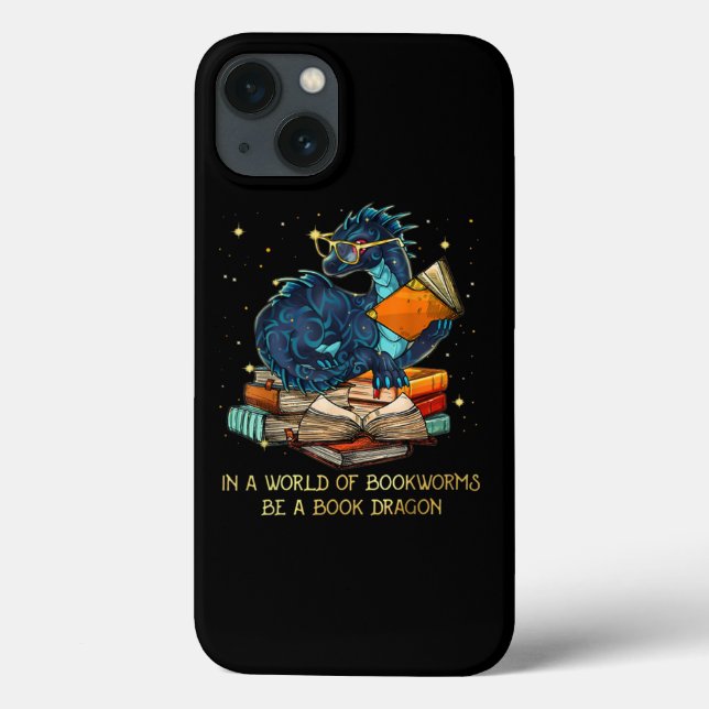 In einer Welt der Buchwürmer ist ein Buch Dragon T Case-Mate iPhone Hülle (Rückseite)