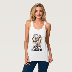 In einer Welt der Unicorns ein Badass-Demokrat sei Tank Top