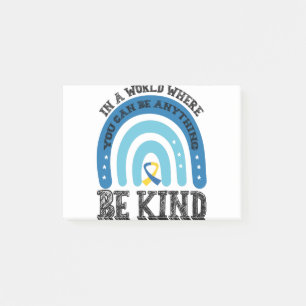 In einer Welt, in der man alles gut sein kann Post-it Klebezettel