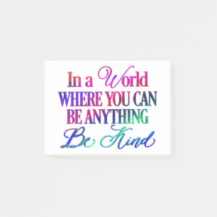 In einer Welt, in der man alles sein kann - sei fr Post-it Klebezettel