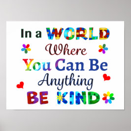 In einer Welt, in der man alles sein kann, was man Poster