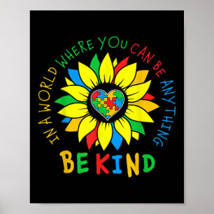 In einer Welt, in der man alles wie Autismus sein Poster