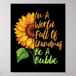 In einer Welt voller Grandmas sei ein bubbes jiddi Poster