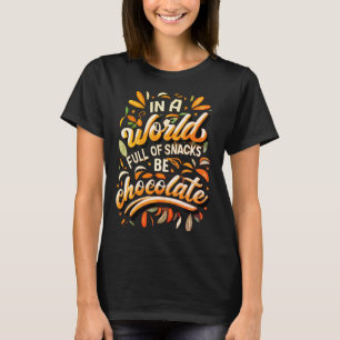 In einer Welt voller KI-Snacks: Schokolade sein T-Shirt