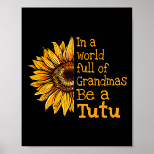 In einer Welt voller Omas sei ein Tutu Hawaii Hawa Poster
