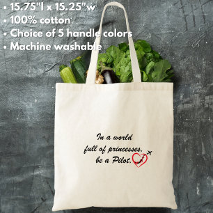 In einer Welt voller Prinzessinnen sei eine PILOTI Tragetasche