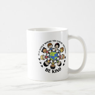 In einer Welt wie den Kindern ist die Erde gegen d Kaffeetasse