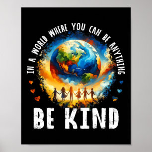 In einer Welt wie den Kindern ist die Erde gegen d Poster