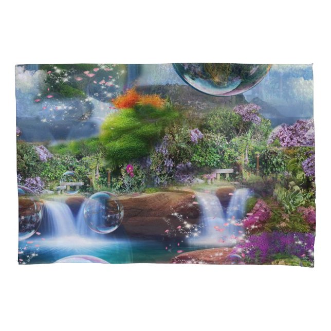 In einer wunderbaren Welt lebe ich Kissenbezug (Vorderseite)