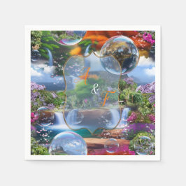 In einer wunderbaren Welt lebe ich Serviette