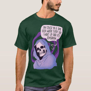 In einer Zeitschleife stecken T-Shirt