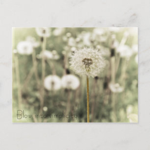 In Einfachheit durchleuchten Postkarte