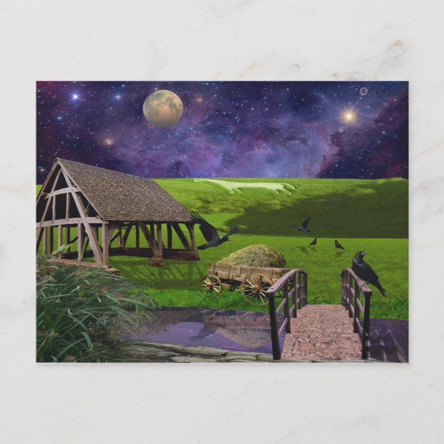 In England's grünes und angenehmes Land. Postkarte (Vorderseite)