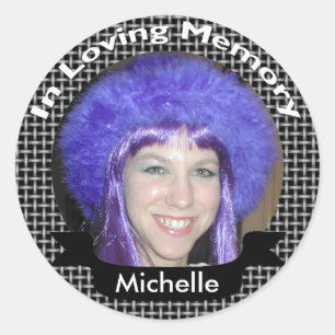 In Erinnerung an die schwarzen Foto Aufkleber