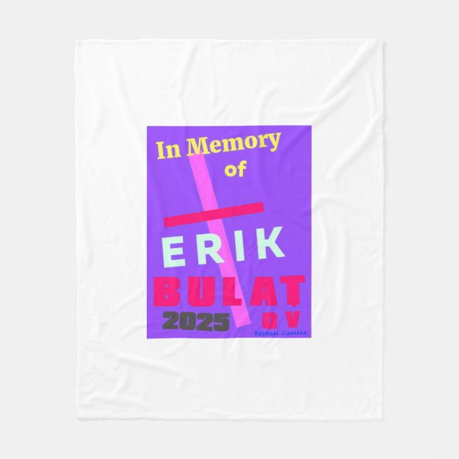 In Erinnerung an Erik Bulatov Fleecedecke (Vorderseite)